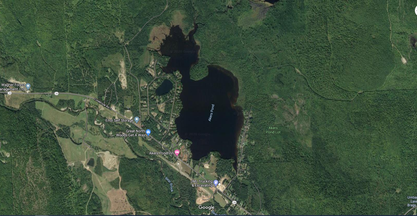 Akers Pond, Errol NH Lake Winnipesaukee Info Lakes Region New